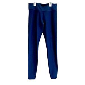 Ivivva Navy Blue Girls Low Rise Full Length Leggings